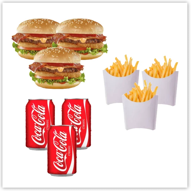 Combo Hamburguesa Pack Familiar