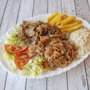 Plato Combo Shawarma con Arroz
