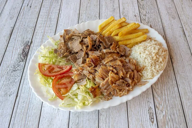 Plato Combo Shawarma con Arroz